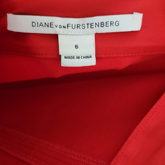 Diane von Furstenberg 'Helen' Red Bodycon Cocktail Dress, Size 6 - Picture 2 of 16